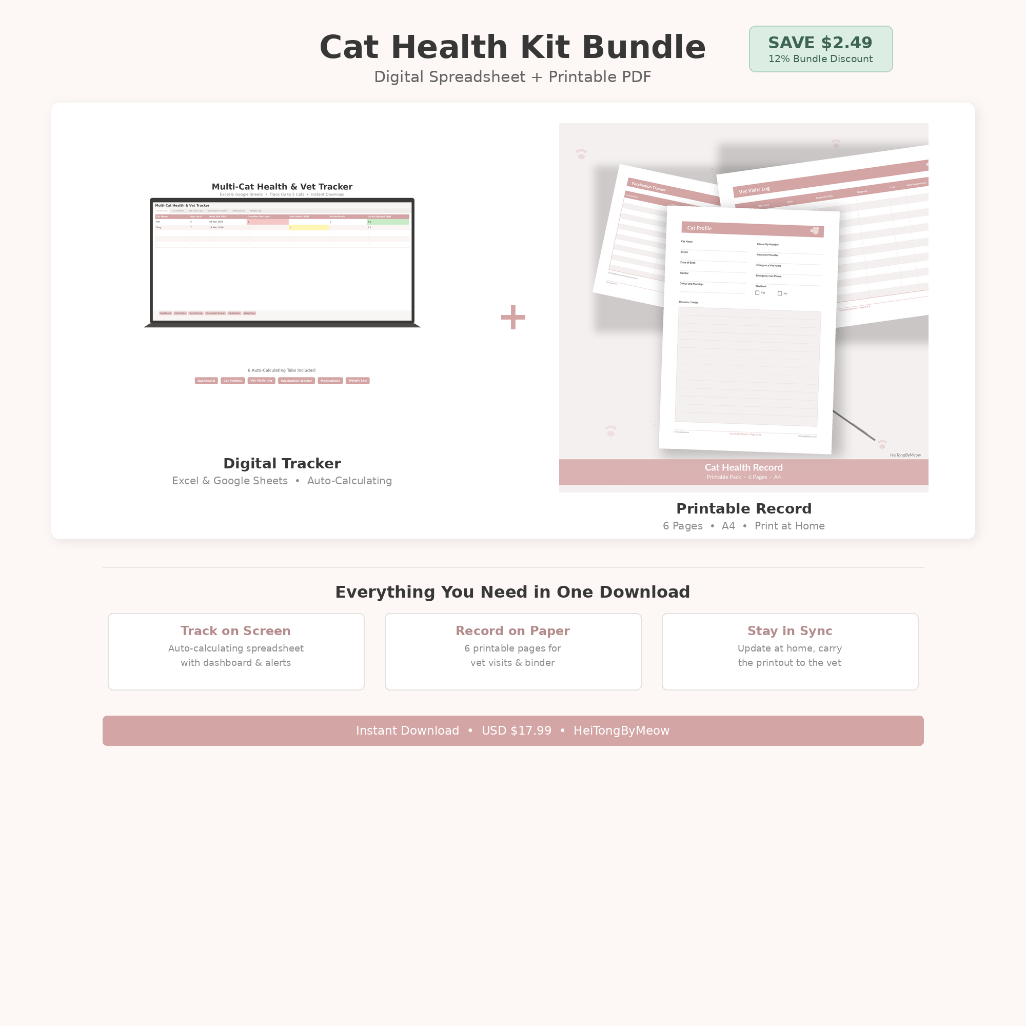 Katzen-Gesundheits-Kit — Bundle